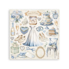 STAMPERIA TIMELESS STICKERS 16.5/16.5 CM - SBSTK02