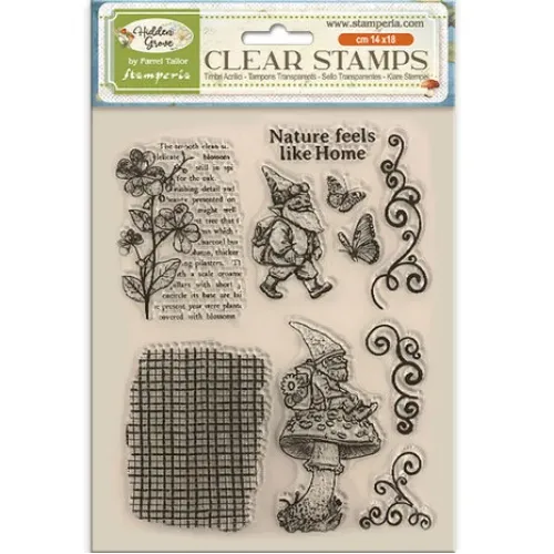 STAMPERIA HIDDEN GROVE SILICONE STAMP 14/18CM - WTK216