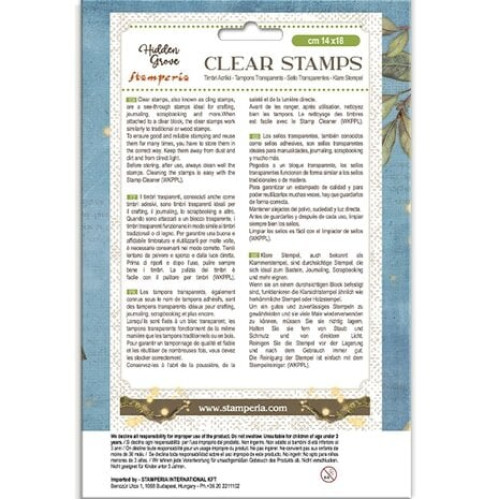STAMPERIA HIDDEN GROVE SILICONE STAMP 14/18CM - WTK216
