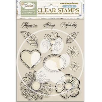 STAMPERIA TIMELESS SILICONE STAMP 14/18CM - WTK221