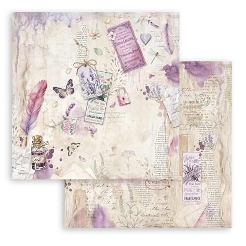 STAMPERIA LAVENDER DESIGNER PAPER 30.5/30.5CM-SBB1005