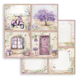 STAMPERIA LAVENDER DESIGNER PAPER 30.5/30.5CM-SBB1006