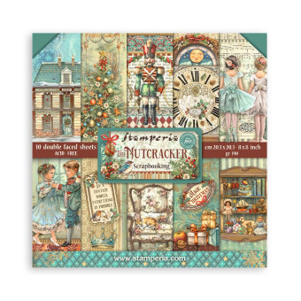 STAMPERIA THE NUTCRACKER BLOCK 20.3/20.3 CM - SBBS112