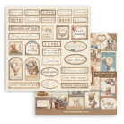 STAMPERIA BABY МИНИ БЛОКЧЕ ХАРТИЯ 20,3/20,3 СМ - SBBMS001