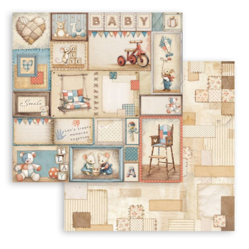 STAMPERIA BABY МИНИ БЛОКЧЕ ХАРТИЯ 20,3/20,3 СМ - SBBMS001
