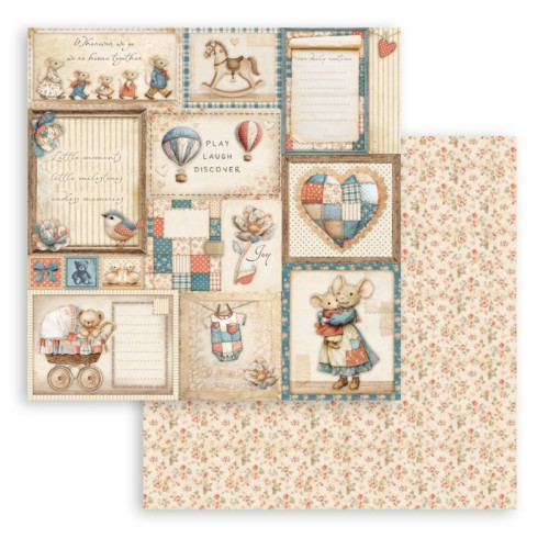 STAMPERIA BABY МИНИ БЛОКЧЕ ХАРТИЯ 20,3/20,3 СМ - SBBMS001