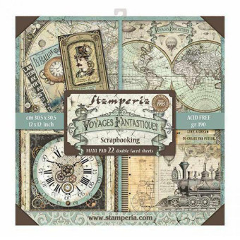 STAMPERIA BLOCK DESIGNER PAPER 30.5/30.5 CM - SBBXL01