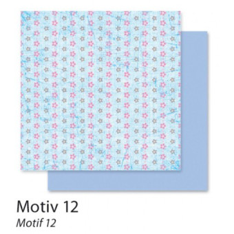 FOLIA ХАРТИЯ ЗА ДИЗАЙН 30,5/30,5 190 ГР. ЦВЕТЯ 12