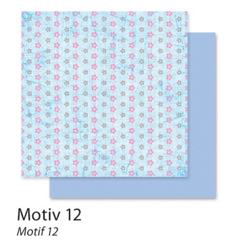 FOLIA DESIGN PAPER 30.5/30.5 190 G. FLOWERS 12