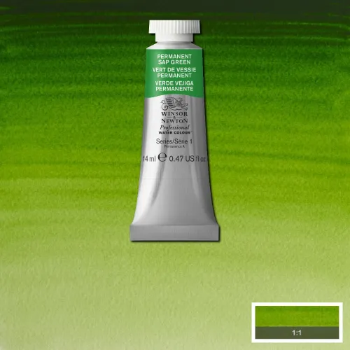 W&N АКВАРЕЛНА БОЯ PROFESSIONAL 14 МЛ - PERMANENT SAP GREEN
