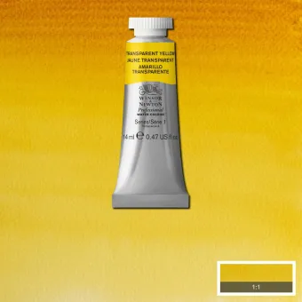 W&N АКВАРЕЛНА БОЯ PROFESSIONAL 14 МЛ. - TRANSPARENT YELLOW