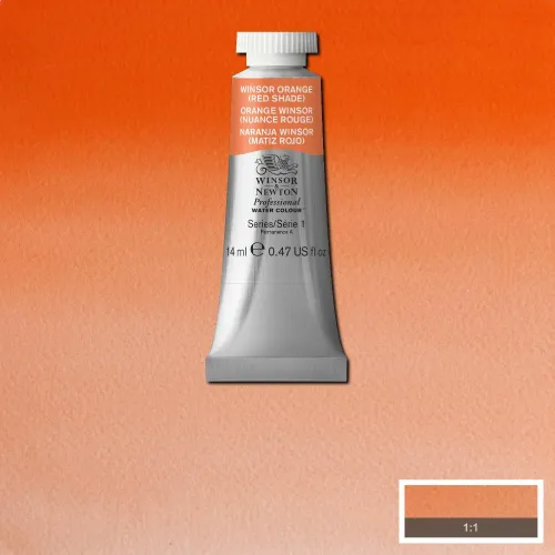W&N АКВАРЕЛНА БОЯ PROFESSIONAL 14 МЛ. - WINSOR ORANGE RED