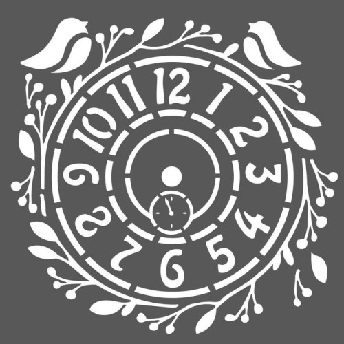 STAMPERIA MEDIA STENCIL - ШАБЛОН 18 Х 18 СМ - KSTDQ27