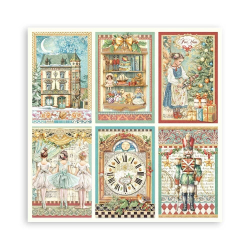 STAMPERIA THE NUTCRACKER БЛОКЧЕ 20,3/20,3 СМ -SBBSXB04