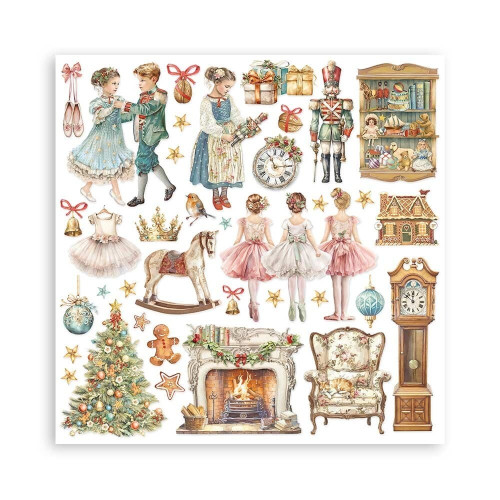 STAMPERIA THE NUTCRACKER БЛОКЧЕ 20,3/20,3 СМ -SBBSXB04