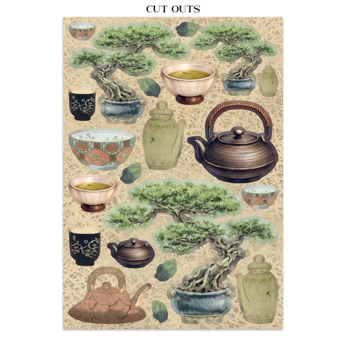 STAMPERIA ORIENTAL GARDEN JUNK JOURNAL ФОКУС ТОЧКИ 8 ГРЪБЧЕТА И 8 СТРАНИЦИ С ИЗРЕЗКИ - SBJKS05