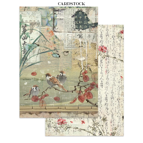 STAMPERIA ORIENTAL GARDEN JUNK JOURNAL ФОКУС ТОЧКИ 8 ГРЪБЧЕТА И 8 СТРАНИЦИ С ИЗРЕЗКИ - SBJKS05