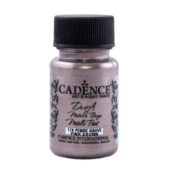 CADENCE ACRYLIC PAINT METALLIC DORA 50 ML. - PINK BROWN 170