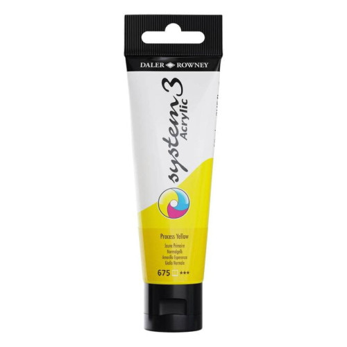 DALER ROWNEY АКРИЛНА БОЯ SYSTEM 3 59 МЛ - PROCESS YELLOW 675