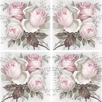 SAGEN VINTAGE NAPKINS FOR DECOUPAGE 33/33 CM - 80094