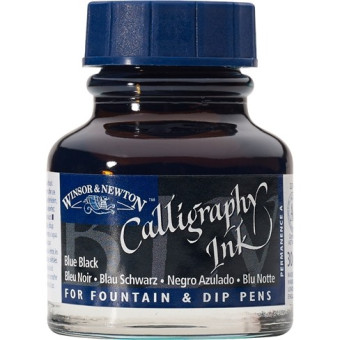 W&N CALLIGRAPHIC INK 30 ML - BLUE BLACK