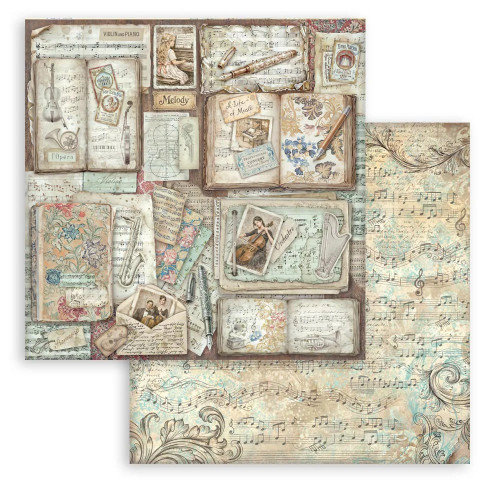 STAMPERIA SYMPHONY DESIGNER CARDSTOCK BOOKS 30.5/30.5 CM - SBB1156