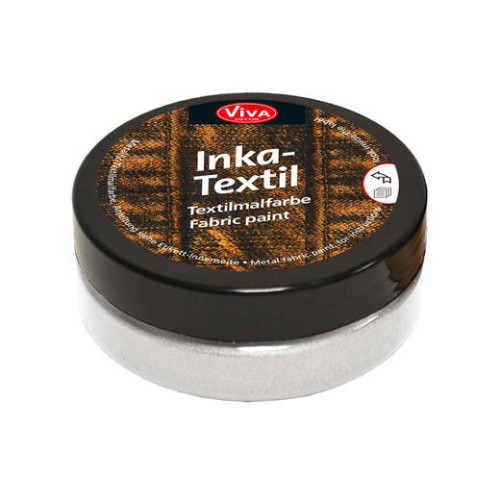 VIVA DECOR INKA TEXTIL 50 МЛ - ПЛАТИНЕНО БЯЛА