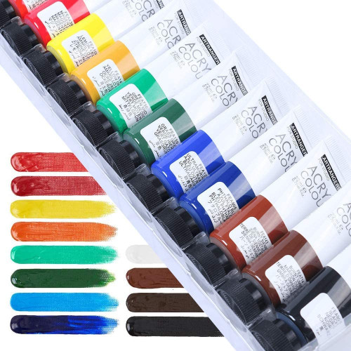 ART RANGERS ACRYLIC PAINTS 12 COLORS X 22 ML FEA1222