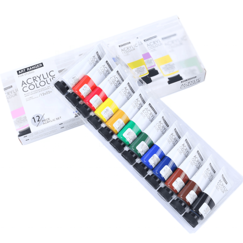 ART RANGERS ACRYLIC PAINTS 12 COLORS X 22 ML FEA1222