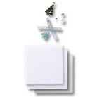 FOLIA MATERIALS FOR DECORATION SILVER CHRISTMAS