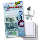 FOLIA MATERIALS FOR DECORATION SILVER CHRISTMAS