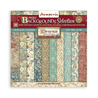 STAMPERIA CHRISTMAS ДИЗАЙНЕРСКО БЛОКЧЕ 30,5/30,5СМ - SBBL138