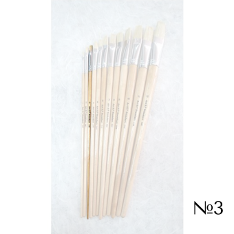 STANDARD BRUSH BRISTLE FLAT WITH LONG HANDLE №3