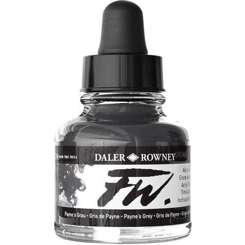 DALER ROWNEY АКРИЛЕН ТУШ FW 29,5 МЛ - PAYNES GREY 160029065