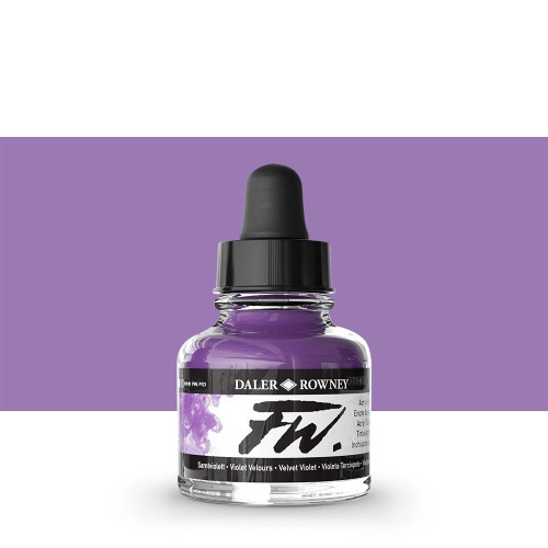 DALER ROWNEY ACRYLIC INK FW 29.5ML - VELVET VIOLET 160029454