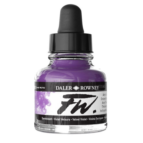 DALER ROWNEY ACRYLIC INK FW 29.5ML - VELVET VIOLET 160029454