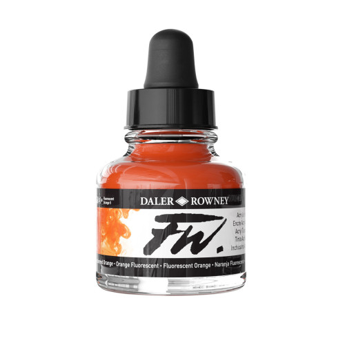 DALER ROWNEY ACRYLIC INK FW 29.5 ML - FLUO ORANGE 160029653