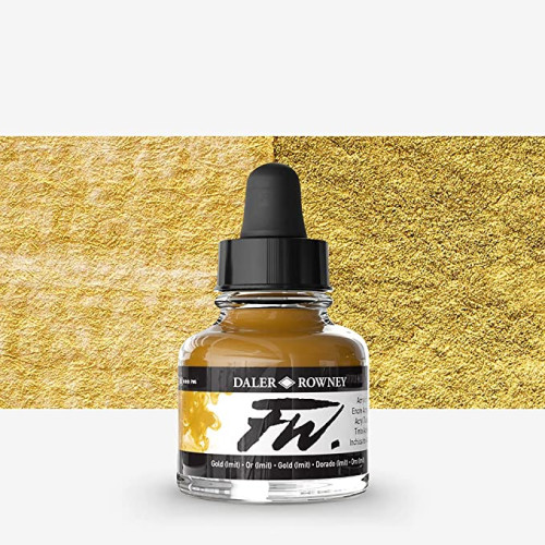 DALER ROWNEY ACRYLIC INK FW 29.5 ML - GOLD 160029701