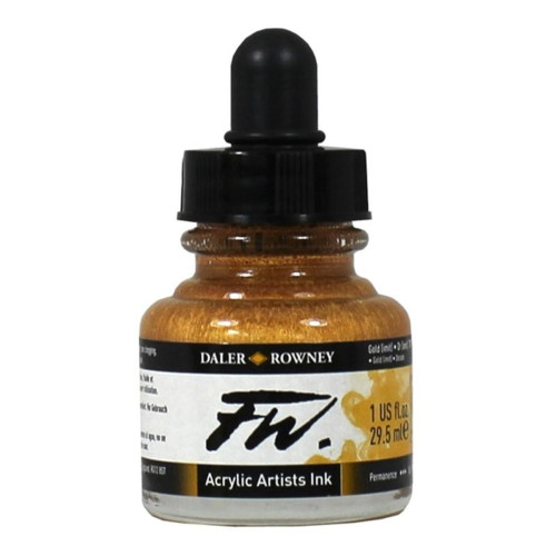 DALER ROWNEY ACRYLIC INK FW 29.5 ML - GOLD 160029701