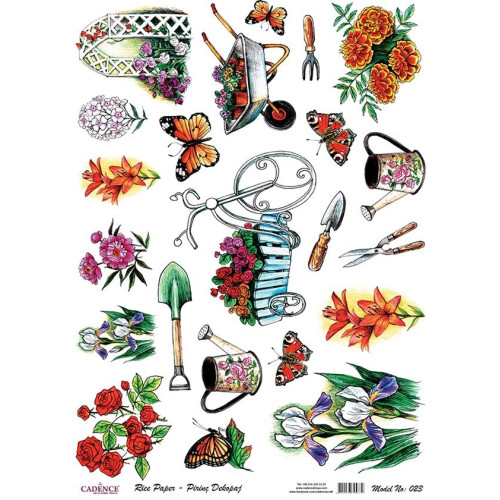 CADENCE DECOUPAGE RICE PAPER A3 - 023
