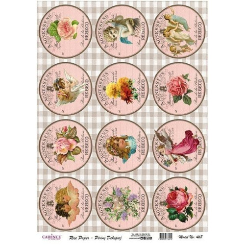 CADENCE DECOUPAGE RICE PAPER A3 - 468