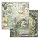 STAMPERIA HERBARIUM SILVAE BLOCK 30.5/30.5 CM - SBBL179