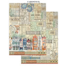 STAMPERIA ART OF TRAVELLING JUNK JOURNAL 8 КАРТИЧКИ 4 СТИКЕРА И 4 ИЗРЕЗКИ - SBJK18