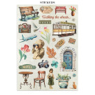 STAMPERIA ART OF TRAVELLING JUNK JOURNAL 8 КАРТИЧКИ 4 СТИКЕРА И 4 ИЗРЕЗКИ - SBJK18