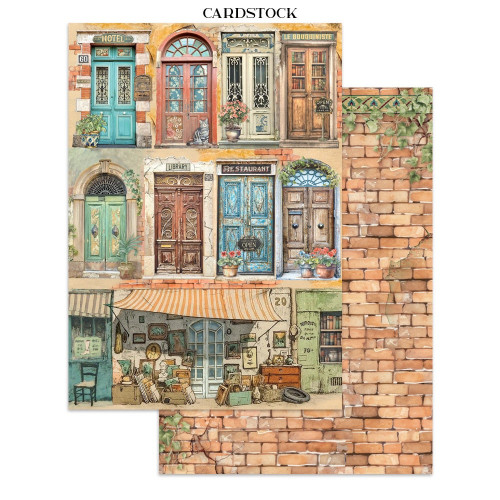 STAMPERIA ART OF TRAVELLING JUNK JOURNAL 8 КАРТИЧКИ 4 СТИКЕРА И 4 ИЗРЕЗКИ - SBJK18