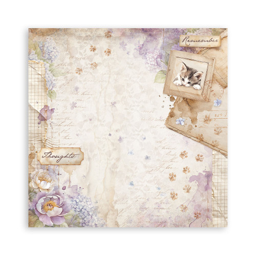 STAMPERIA QUIET DAYS BLOCK 20.3/20.3 CM -SBBSXB19