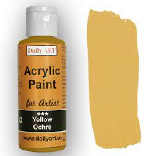 DAILY ART АКРИЛНА БОЯ FOR ARTIST 50 МЛ - Y-OCHRE DA19101265