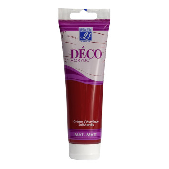 L&B ACRYLIC PAINT DECO MAT 120 ML - INTENSE RED 318