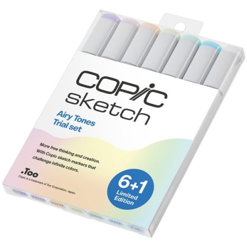 COPIC SKETCH SET LIMITED EDITION - 6+1 COLOR AIRY TONES