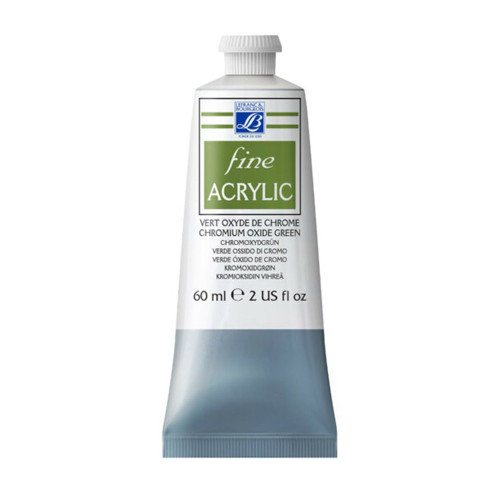 L&B ACRYLIC PAINT FINE 60 ML - CHROMIUM OXIDE GREEN 542